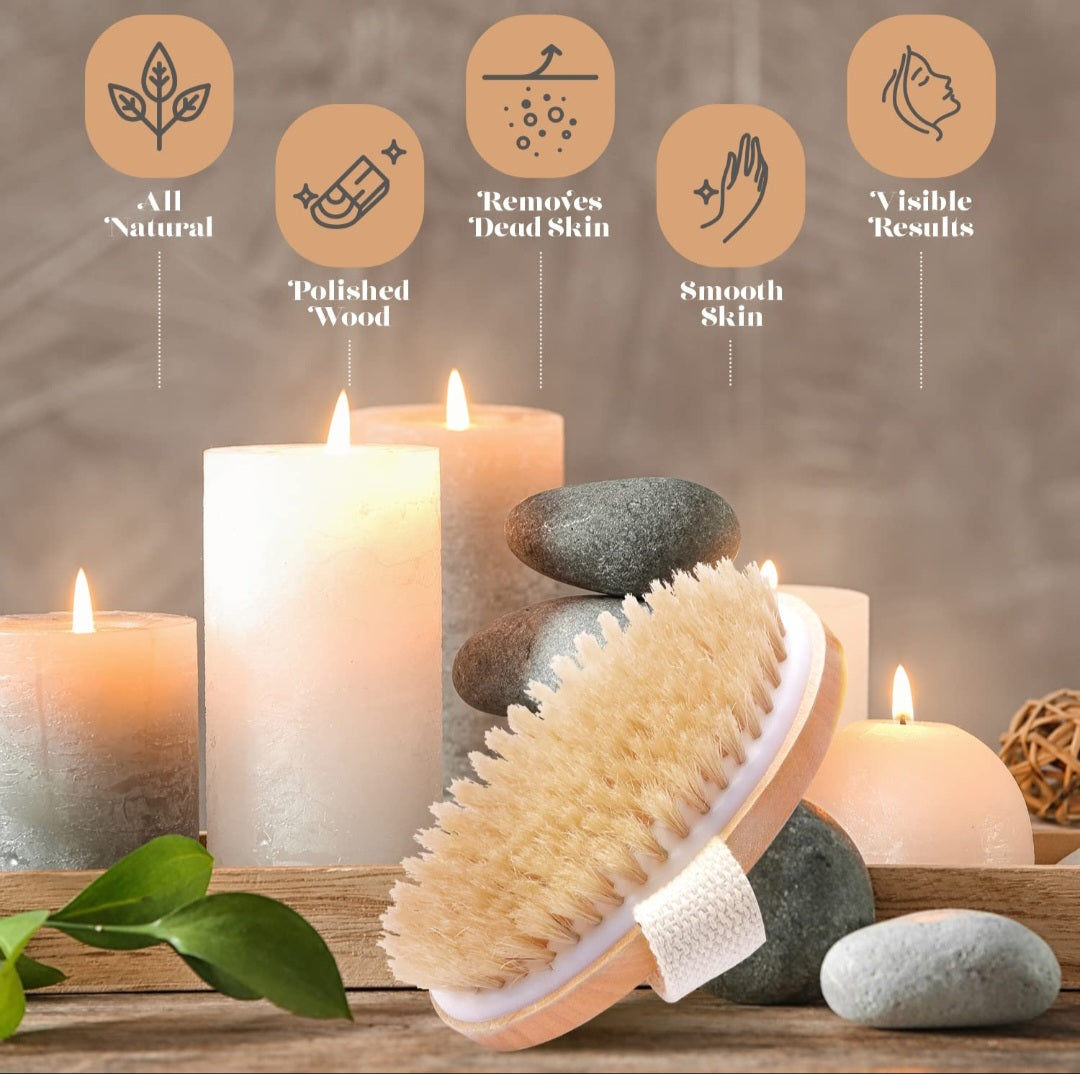 Wooden Body Dry Scrubber