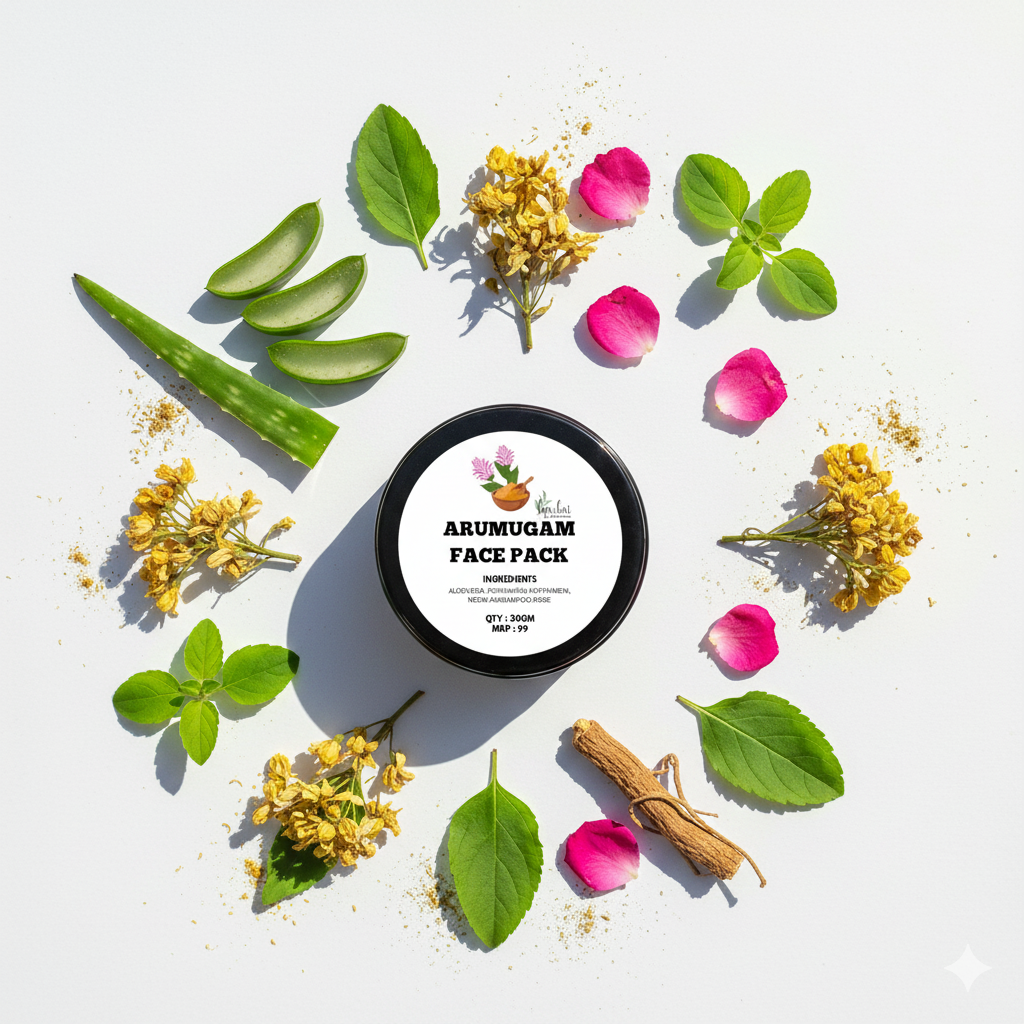 5K Herbal Hair Care (150gm) & Arumugam face pack(30gm)