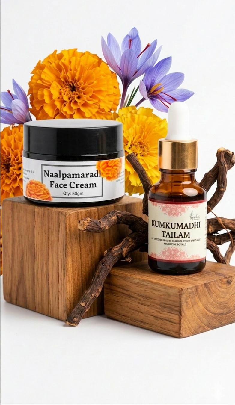 Nalpamradhi Face cream &Kumkumadi tailam combo