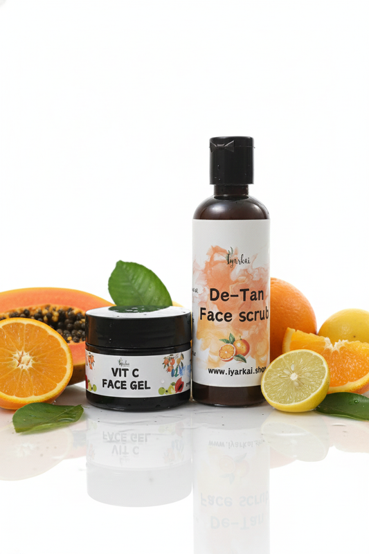 Detan combo (Detan Face scrub 100gm & Vit C Gel 50gm)