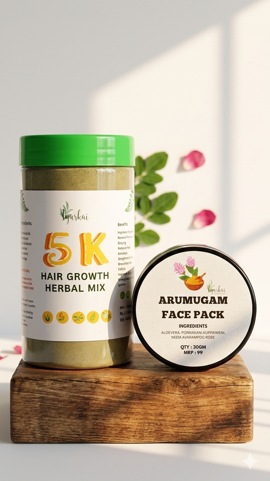 5K Herbal Hair Care (150gm) & Arumugam face pack(30gm)