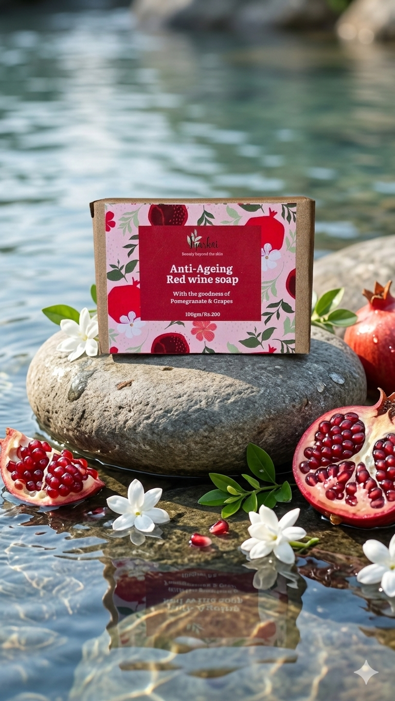 Anti Ageing Red wine soap (100gm)