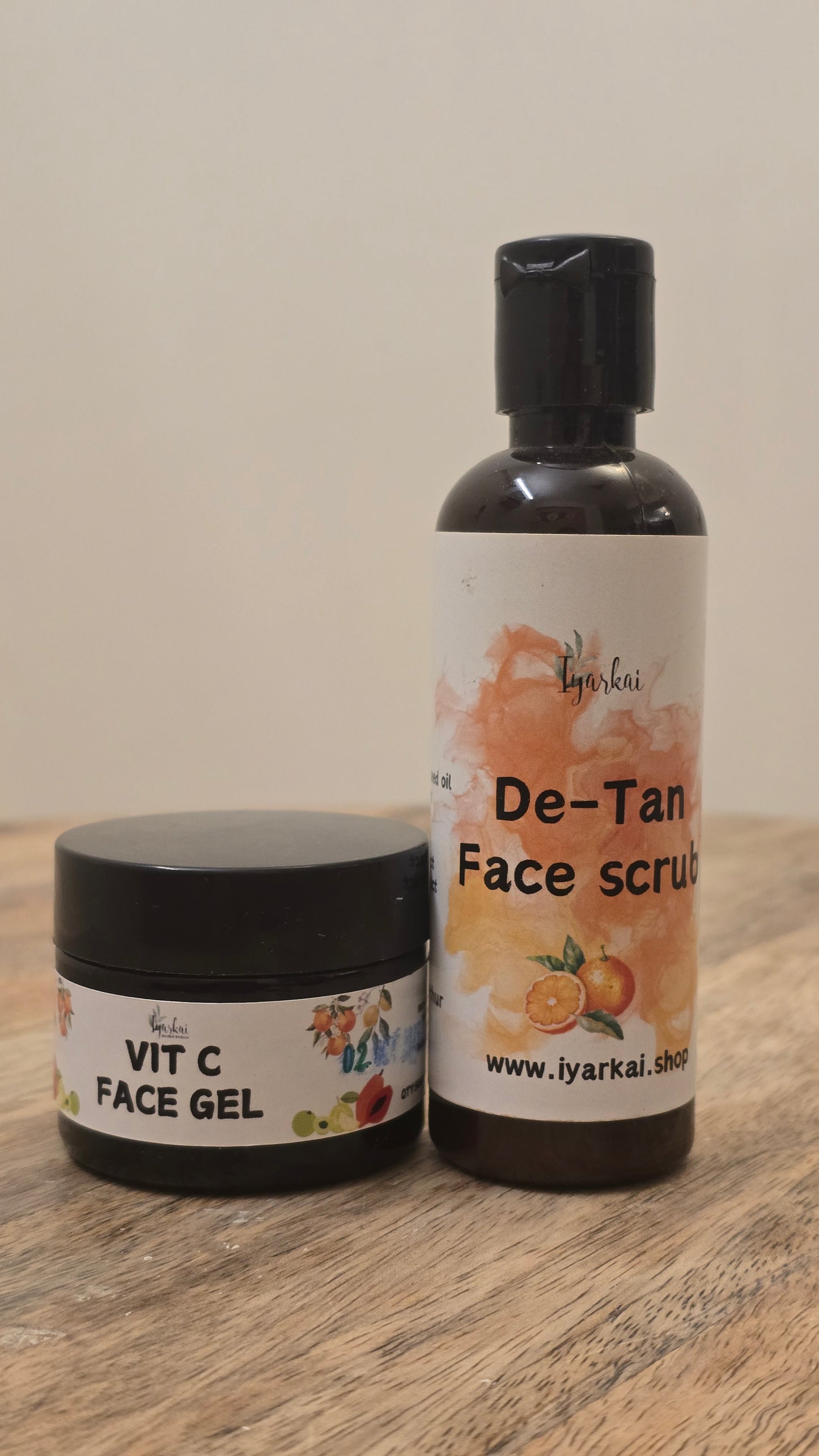 Detan combo (Detan Face scrub 100gm & Vit C Gel 50gm)