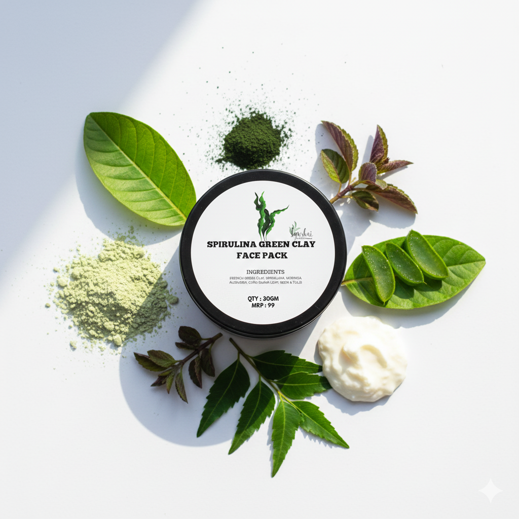 SPIRLUNA GREEN CLAY DETOX PACK 30GM