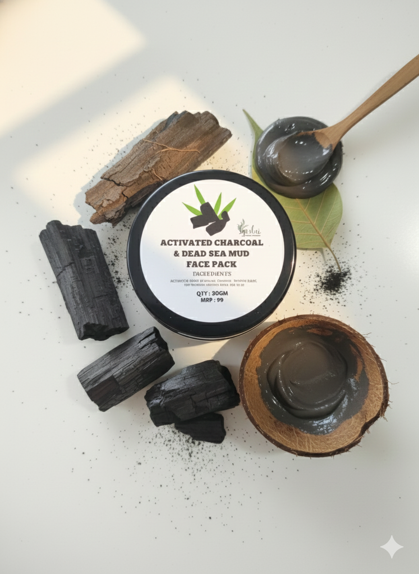 ACTIVATED CHARCOAL FACE PACK 30GM